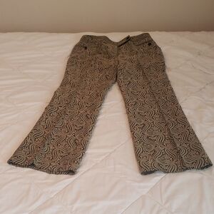 Etcetera Black and Tan Wide Leg Pants